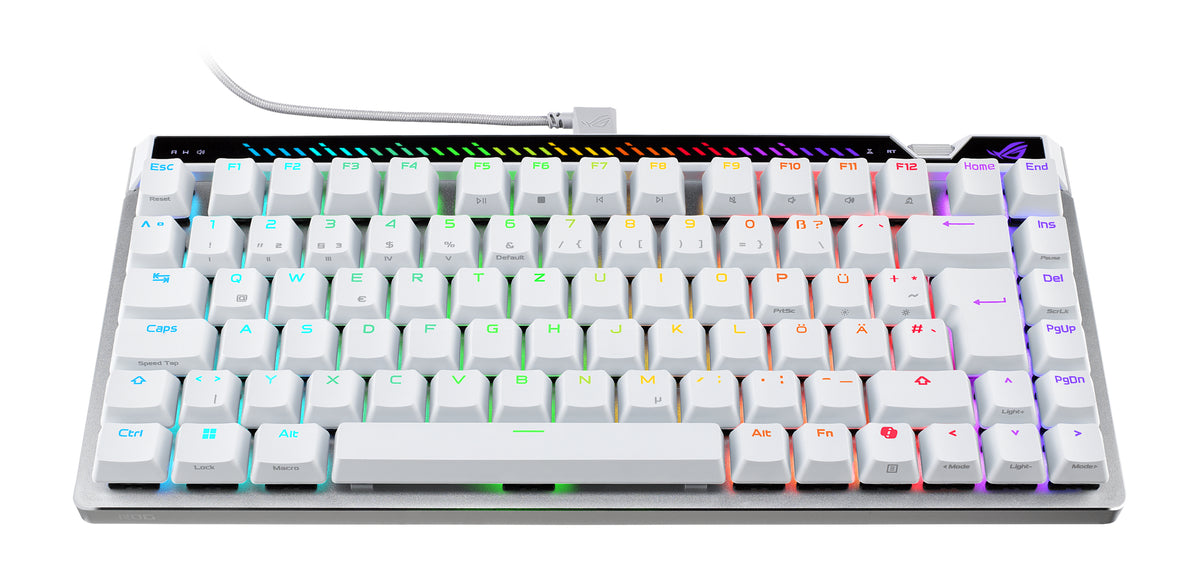 ASUS ROG Falchion Ace 75 HE WHT Tastatur Gaming USB QWERTZ Deutsch Weiß