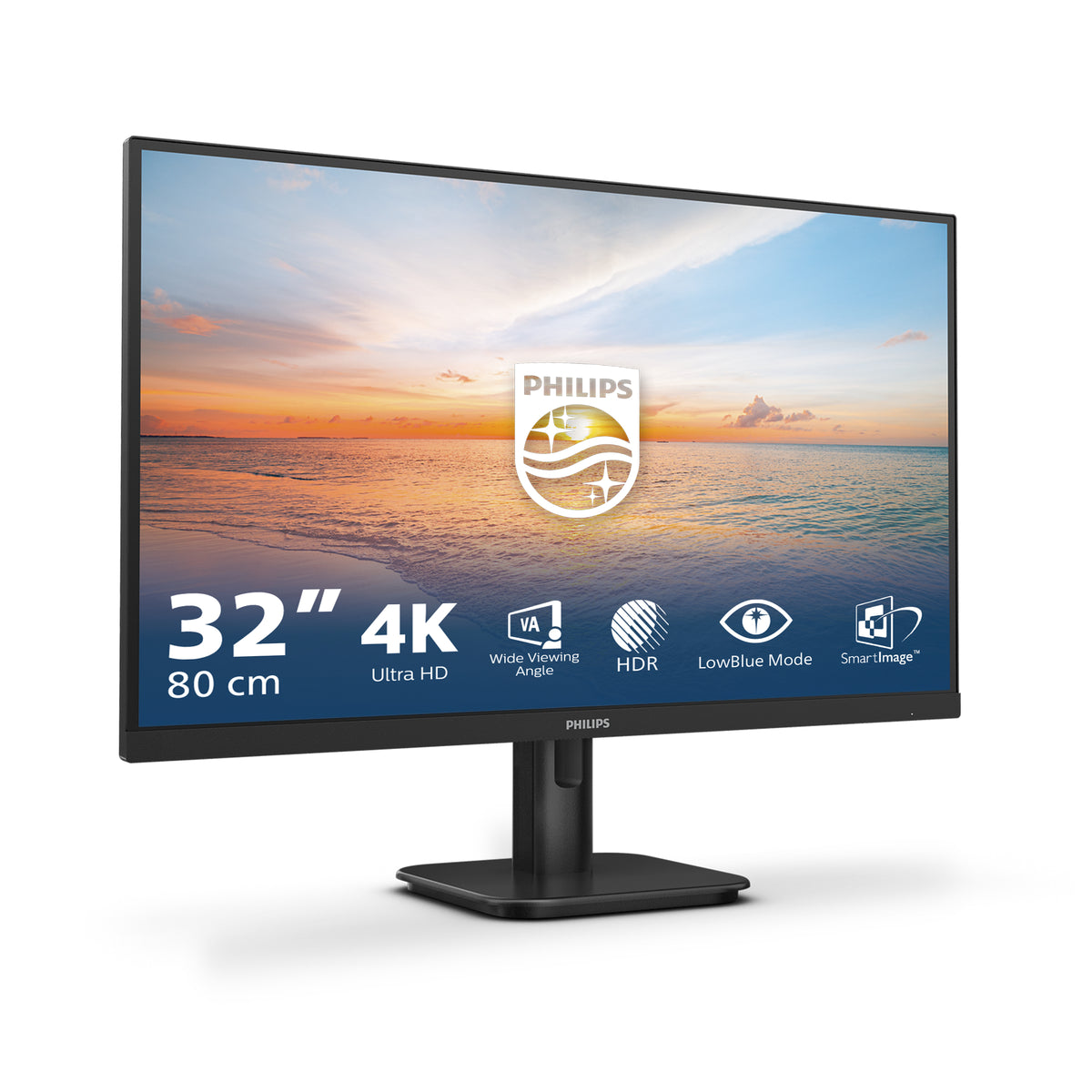 Philips 1000 series 32E1N1800LA/00 Computerbildschirm 80 cm (31.5") 3840 x 2160 Pixel 4K Ultra HD LCD Schwarz