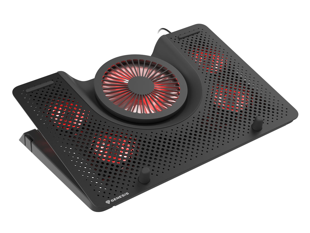 GENESIS Oxid 550 Llaptop-Kühlpad 43,9 cm (17.3") 2800 RPM Schwarz
