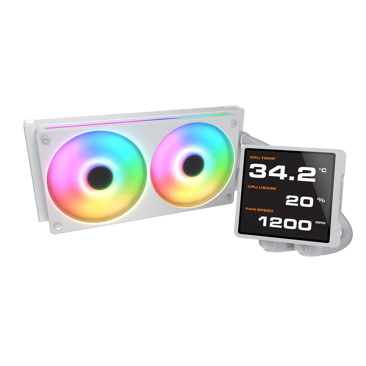 COUGAR CPU Wasserkühlung Poseidon Vistek Pro 240, ARGB, Weiß