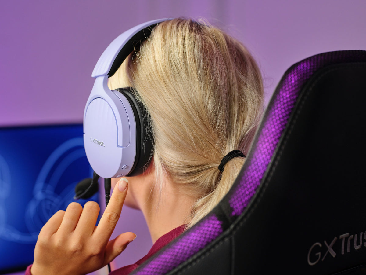 Trust GXT 489P FAYZO Kopfhörer Kabelgebunden Kopfband Gaming Schwarz, Violett