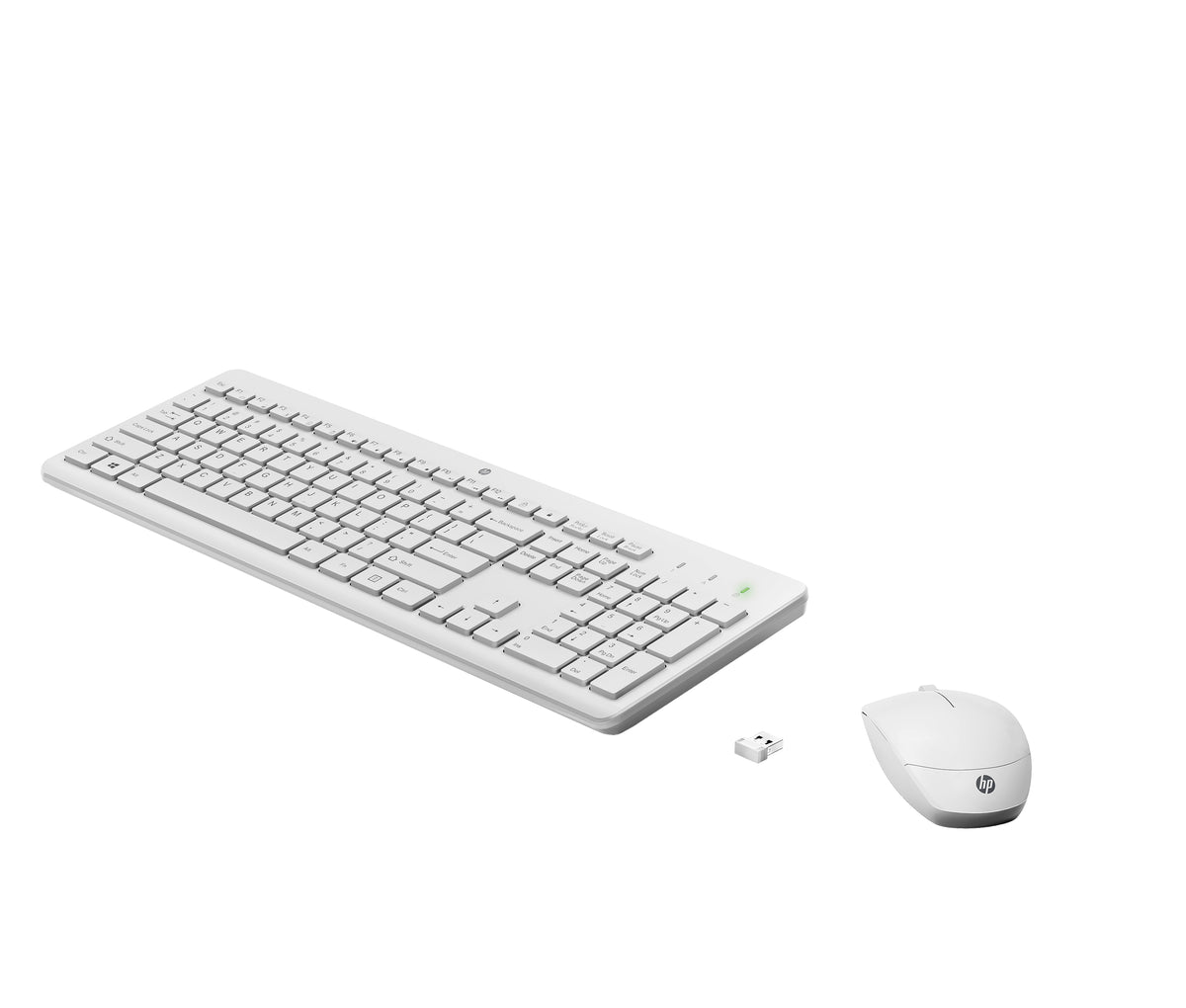 HP 230 Wireless Mouse and Keyboard Combo Tastatur Maus enthalten RF Wireless AZERTY Belgisch Weiß
