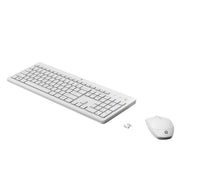 HP 230 Wireless Mouse and Keyboard Combo Tastatur Maus enthalten RF Wireless AZERTY Belgisch Weiß
