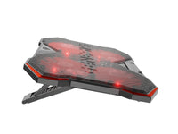 GENESIS Oxid 260 Llaptop-Kühlpad 43,9 cm (17.3") 1010 RPM Schwarz, Rot