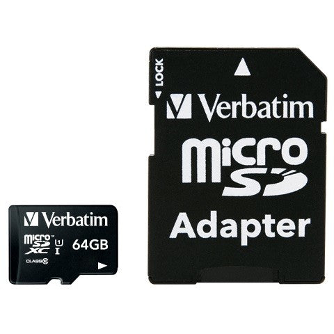 Verbatim Premium Card - Flash memory card (adapter included) - 64 GB - Class 10 - microSDXC UHS-I