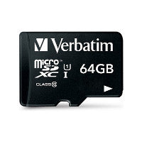 Verbatim CARD Verbatim Premium - Flashhukommelseskort ( Adapter inkluderet) - 64 GB - Class 10 - microsdxc UHS-I – Ansicht 2