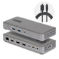 StarTech.com USB4 Dockingstation, treiberloser Dual 4K 144Hz für Mac und Windows, Universelles USB-C Dock mit DisplayPort, 100W PD und 2,5GbE