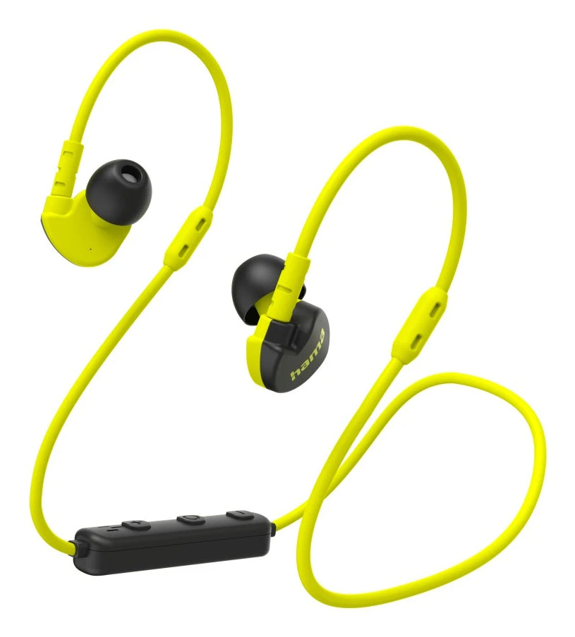 Hama Freedom Athletics III Kopfhörer Kabellos Ohrbügel, im Ohr Sport Bluetooth Schwarz, Gelb