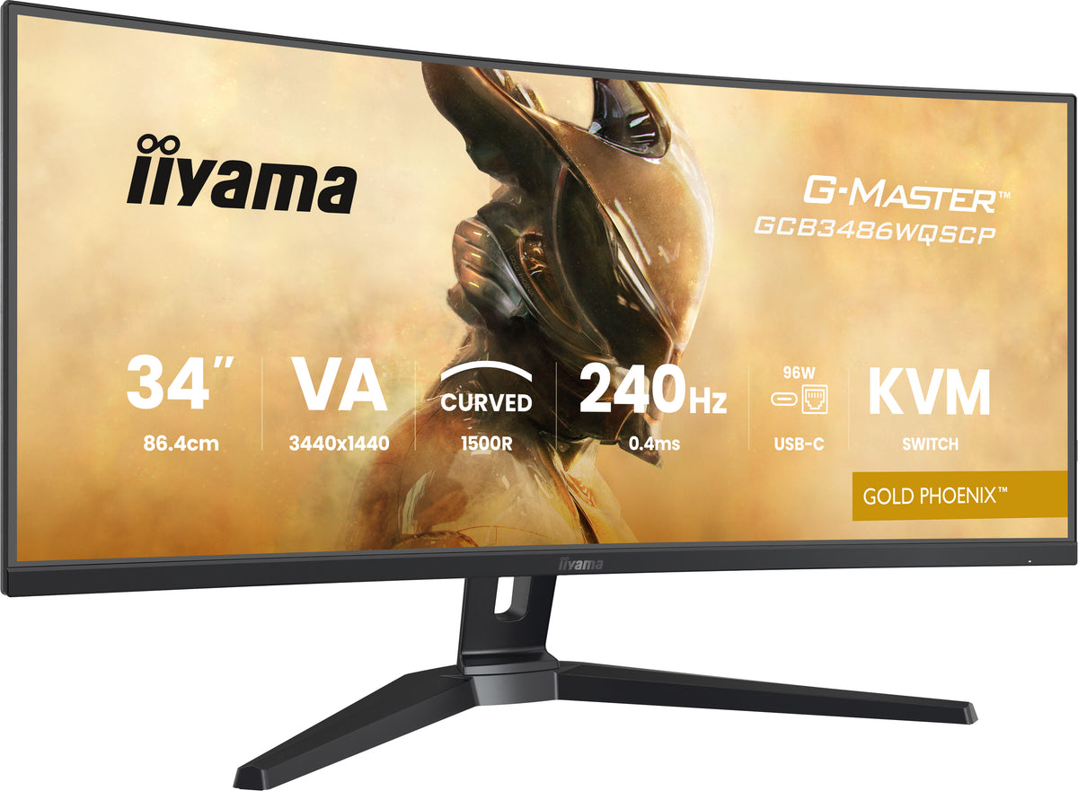 iiyama G-MASTER GCB3486WQSCP-B1 Computerbildschirm 86,4 cm (34") 3440 x 1440 Pixel UltraWide Quad HD Schwarz