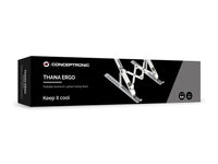 Conceptronic THANA04S ERGO Klappbarer Laptop-Kühlständer aus Aluminium