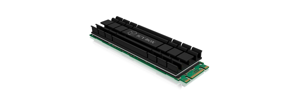ICY BOX IB-M2HS-701, Kühlkörperset für M.2 2280 SSD, für PC/PS5, Aluminium, 5 mm dick