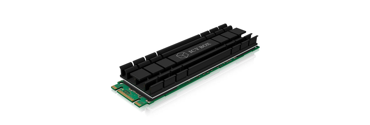 ICY BOX IB-M2HS-701, Kühlkörperset für M.2 2280 SSD, für PC/PS5, Aluminium, 5 mm dick