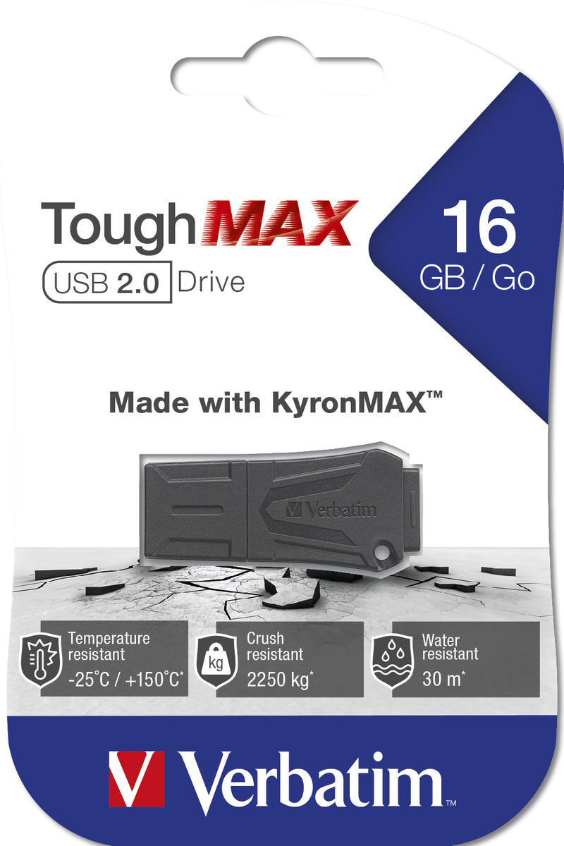 Verbatim ToughMAX - USB-Stick 16 GB - Schwarz