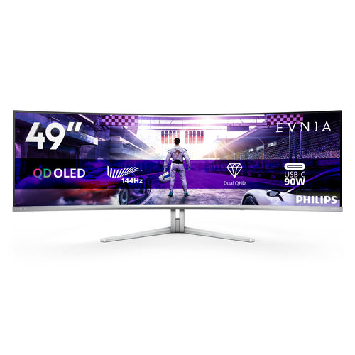 Philips Evnia 8000 49M2C8900L/00 Computerbildschirm 124,2 cm (48.9") 5120 x 1440 Pixel Dual QHD QD-OLED Weiß