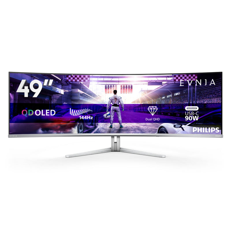 Philips Evnia 8000 49M2C8900L/00 Computerbildschirm 124,2 cm (48.9") 5120 x 1440 Pixel Dual QHD QD-OLED Weiß