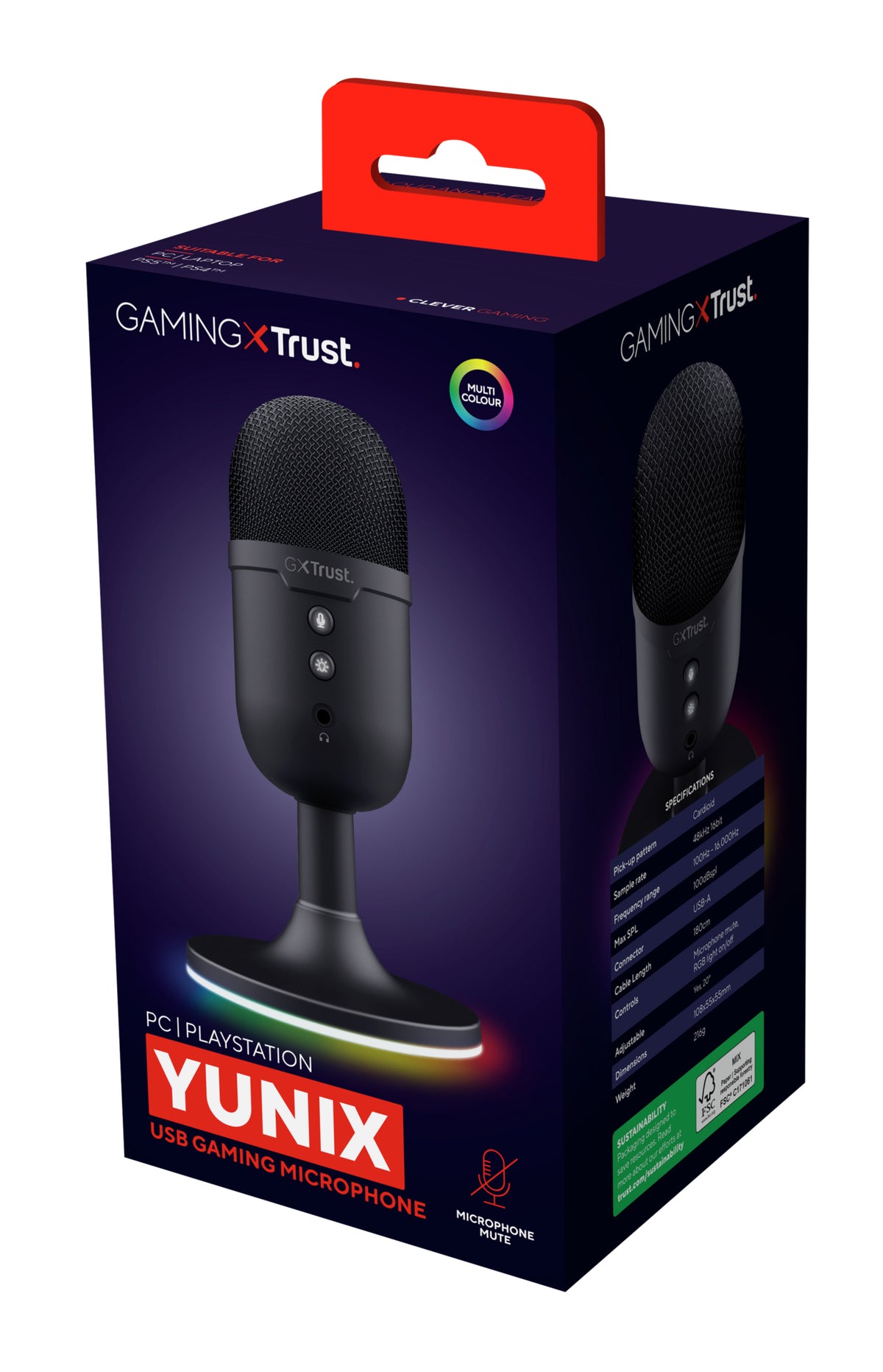 Trust GXT 234P Yunix Schwarz Tischmikrofon