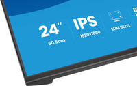 iiyama ProLite X2491H-B1 Computerbildschirm 60,5 cm (23.8") 1920 x 1080 Pixel Full HD LCD Schwarz