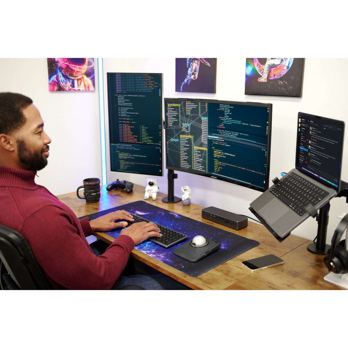 Kensington KB535 EQ Tastatur RF Wireless + Bluetooth Grau