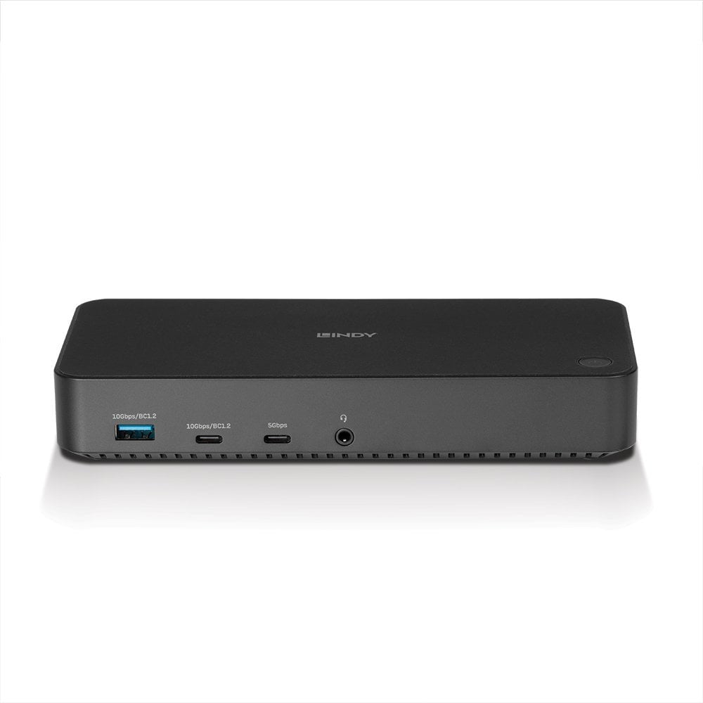 Lindy 43366 laptop-dockingstation & portreplikator Andocken USB 3.2 Gen 2 (3.1 Gen 2) Type-C Schwarz