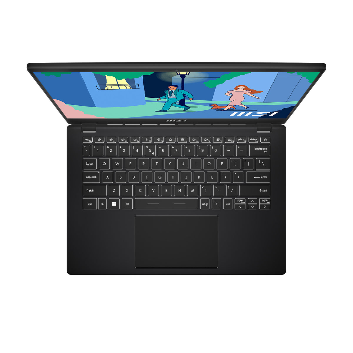 MSI Modern 14 C7M-427XFR AMD Ryzen™ 7 7730U Laptop 35,6 cm (14") Full HD 16 GB DDR4-SDRAM 512 GB SSD Wi-Fi 6E (802.11ax) FreeDOS Schwarz