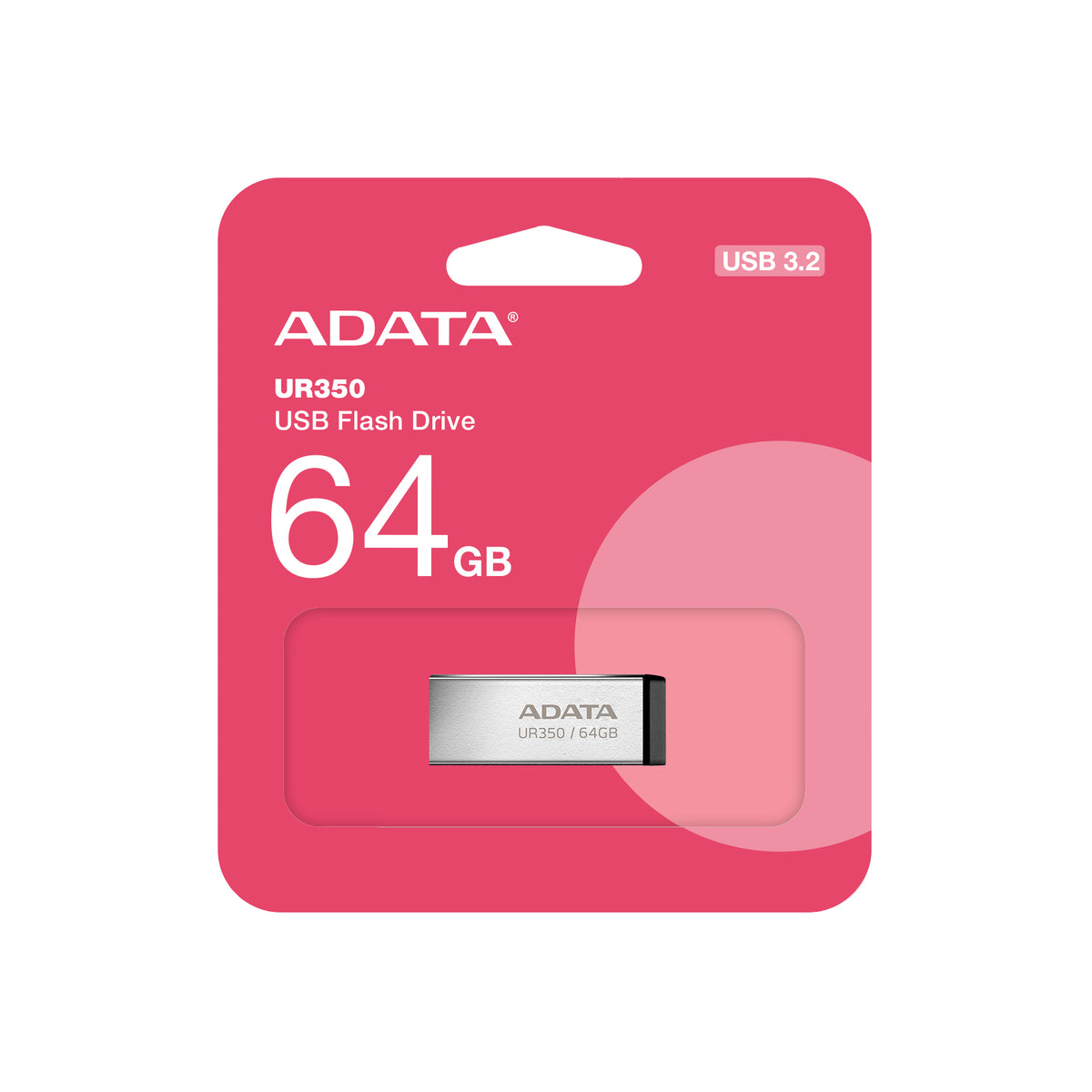 ADATA UR350 USB-Stick 64 GB USB Typ-A 3.2 Gen 1 (3.1 Gen 1) Schwarz