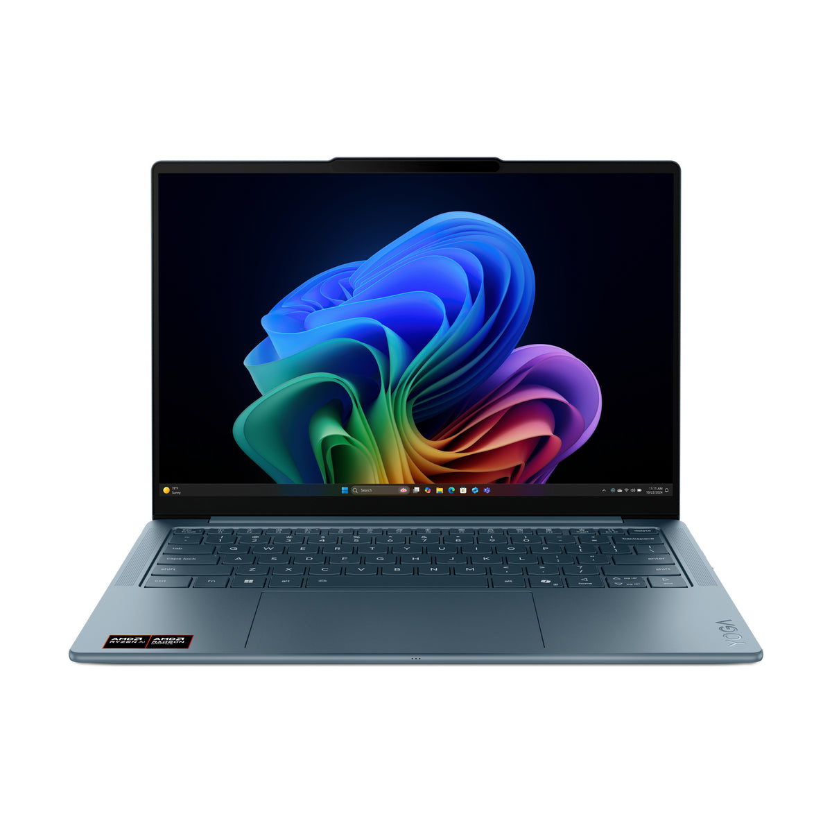 Lenovo Yoga Slim 7 14AKP10 Copilot+ PC AMD Ryzen AI 7 350 Ordinateur portable 35,6 cm (14") 2.8K 16 Go LPDDR5-SDRAM 512 Go SSD Wi-Fi 7 (802.11be) Windows 11 Home Turquoise Allemand