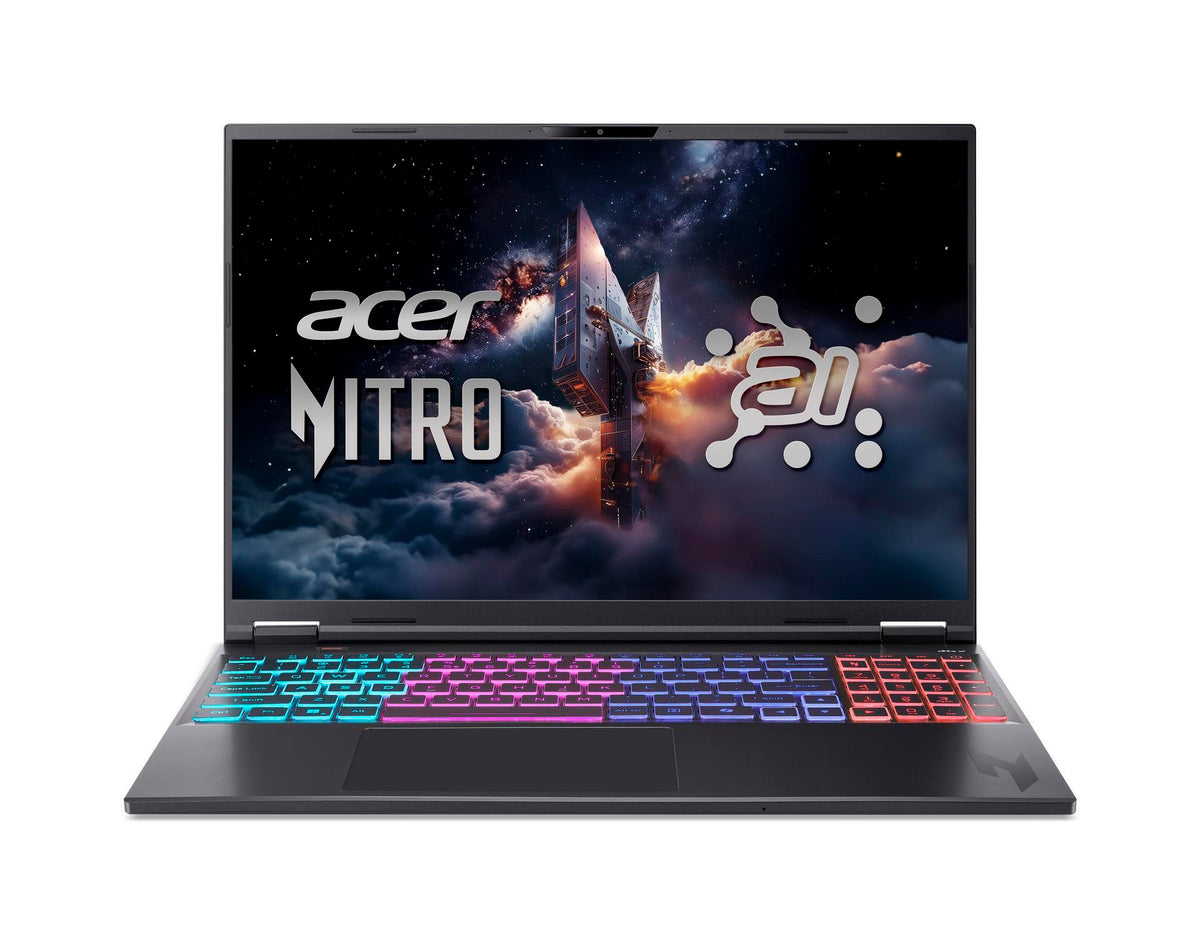 Acer Nitro 16S AI AN16S-61-R4NP AMD Ryzen AI 9 365 Laptop 40,6 cm (16") WQXGA 32 GB DDR5-SDRAM 1 TB SSD NVIDIA GeForce RTX 5060 Wi-Fi 6E (802.11ax) Windows 11 Home Schwarz