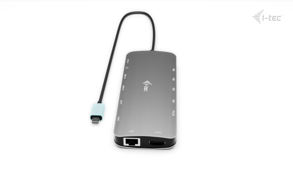 i-tec Metal USB-C Nano 3x Display Dock, 2x HDMI 1x USB-C video with Power Delivery 140W + Universal Charger 140 W