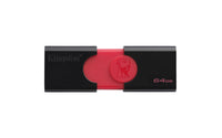 Kingston Technology DataTraveler 106 USB-Stick 64 GB USB Typ-A 3.2 Gen 1 (3.1 Gen 1) Schwarz, Rot