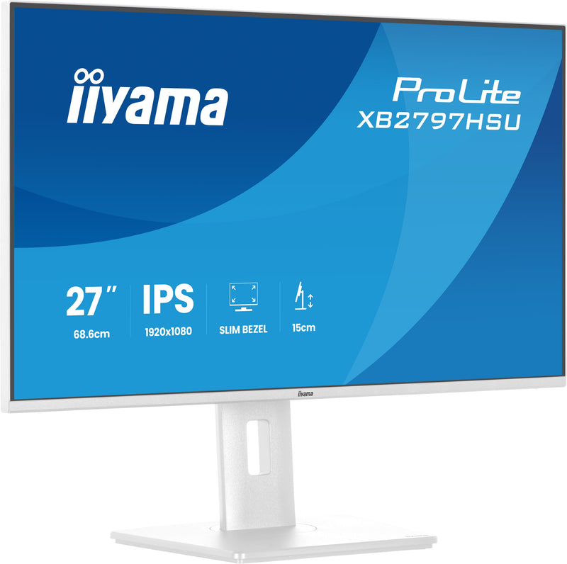 iiyama ProLite XB2797HSU-W1 Computerbildschirm 68,6 cm (27") 1920 x 1080 Pixel Full HD LED Weiß