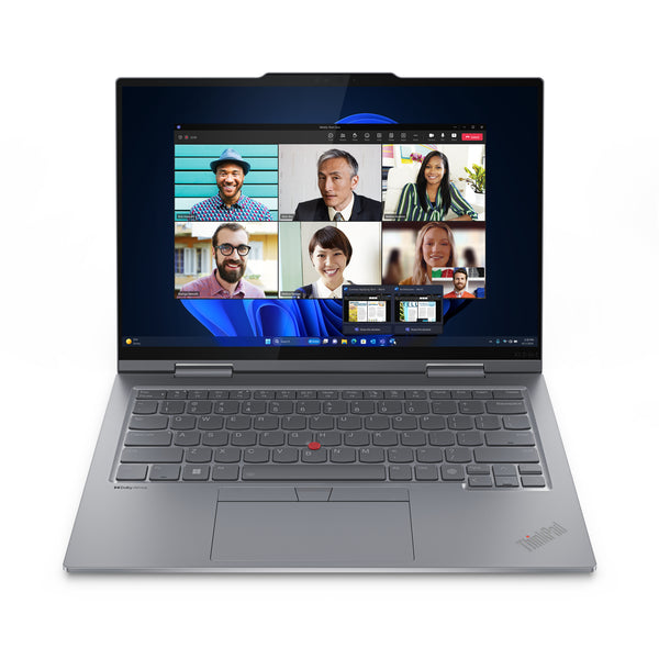 Lenovo ThinkPad X1 2-in-1 Gen 9 Intel Core Ultra 7 155U Hybrid (2-in-1) 35.6 cm (14") Touchscreen WUXGA 16 GB LPDDR5x-SDRAM 512 GB SSD Wi-Fi 6E (802.11ax) Windows 11 Pro German Grey