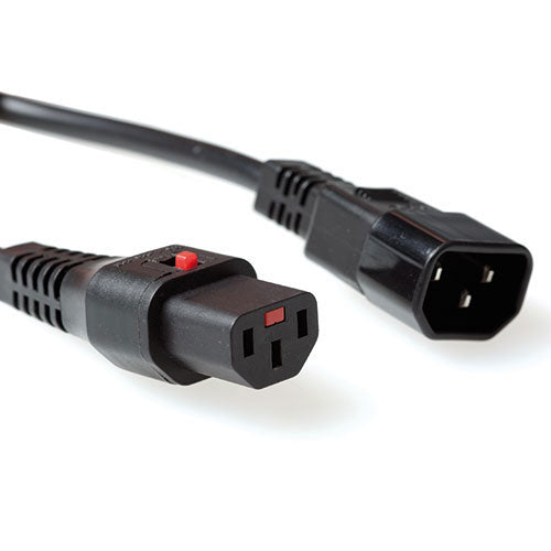 Cavo di alimentazione ACT AK5190 Nero 0,5 m connettore C14 connettore C13