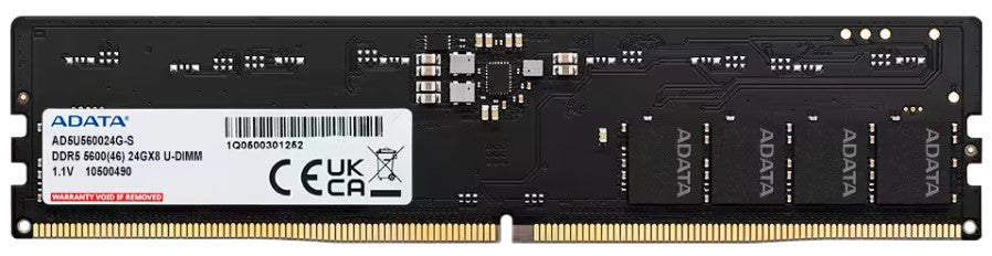 ADATA AD5U560024G-S Speichermodul 24 GB 1 x 24 GB DDR5 5600 MT/s 288-pin DIMM