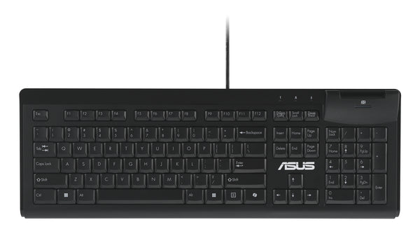 Tastiera ASUS Smart Card KU100 per home office USB QWERTZ tedesco nero