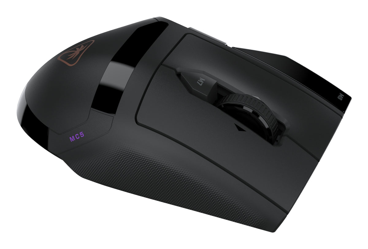 Turtle Beach Command Series MC5 Wireless Gaming-Maus - 8K-Abrufrate, optischer Owl-Eye-Sensor mit 30.000 DPI, 4D-Scrollrad, Titan Optical Switches, RGB-Beleuchtung, bis zu 35-Stunden-Akku