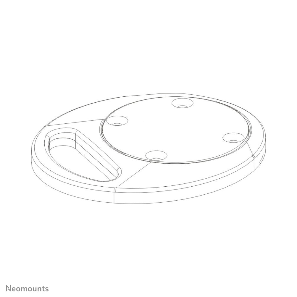 Neomounts FPMA-D9GROMMET Abdeckplatte für Kabeldurchführung