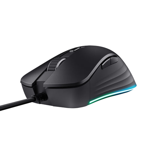 Trust GXT924 YBAR+ Maus Gaming rechts USB Typ-A Optisch 25600 DPI