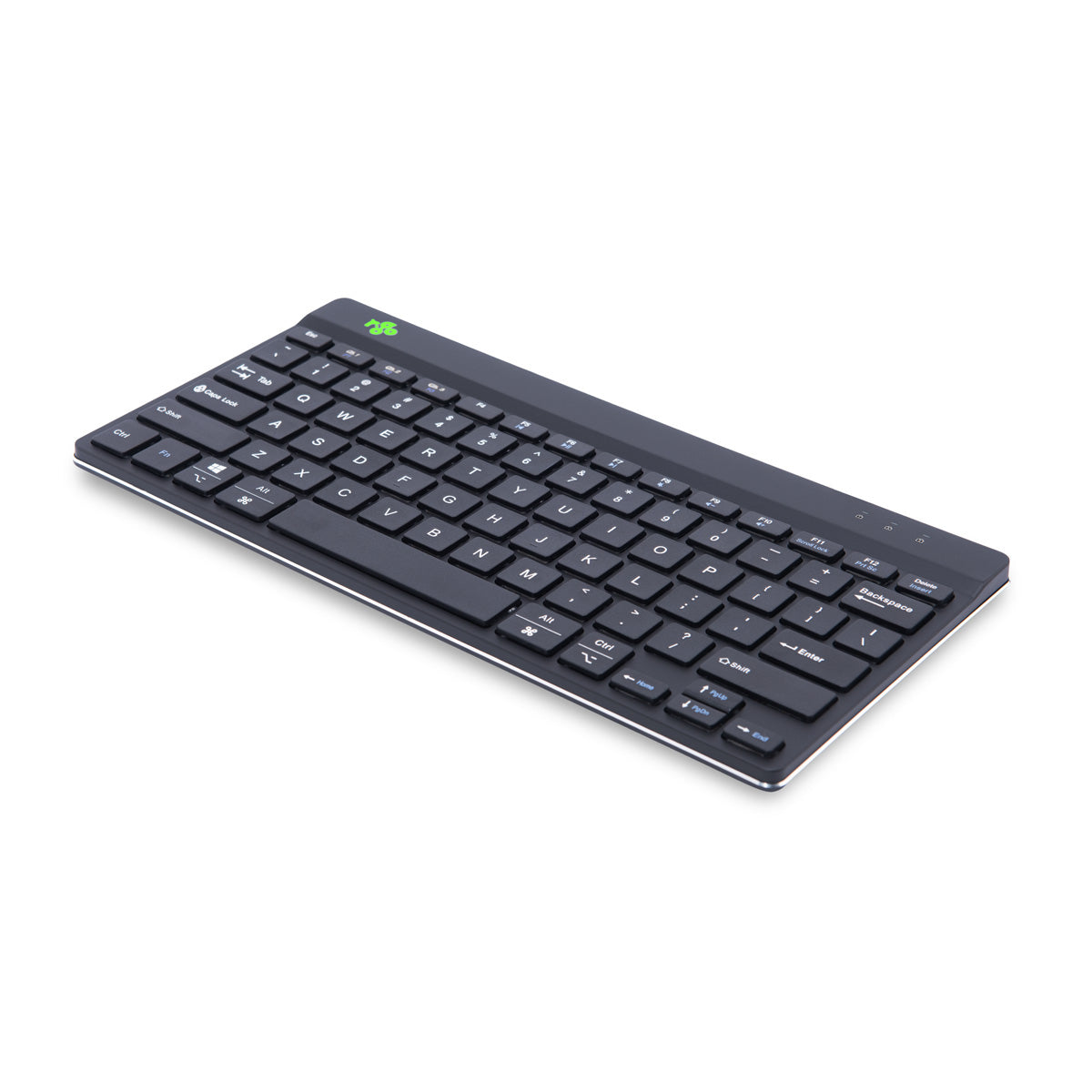 R-Go Tools Ergonomische Tastatur R-Go Compact Break, kompakte Tastatur mit Pausensoftware, QWERTY (US), Bluetooth, Schwarz