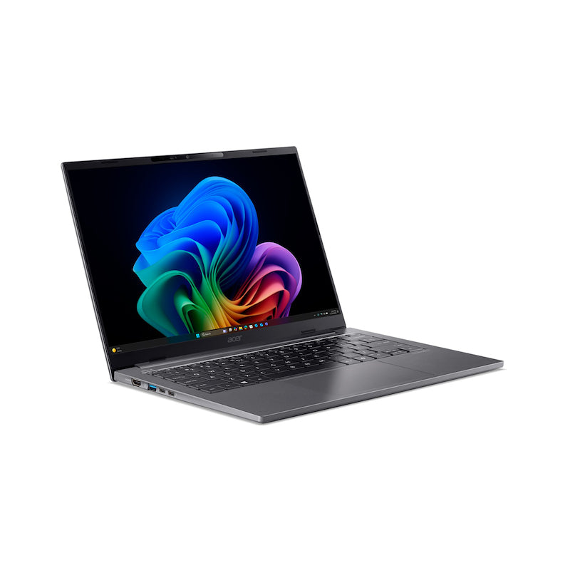 Acer TravelMate TMX414-51-TCO-58LJ Copilot+ PC Intel Core Ultra 5 228V Laptop 35,6 cm (14") WUXGA 32 GB LPDDR5x-SDRAM 512 GB SSD Wi-Fi 7 (802.11be) Windows 11 Pro Grau