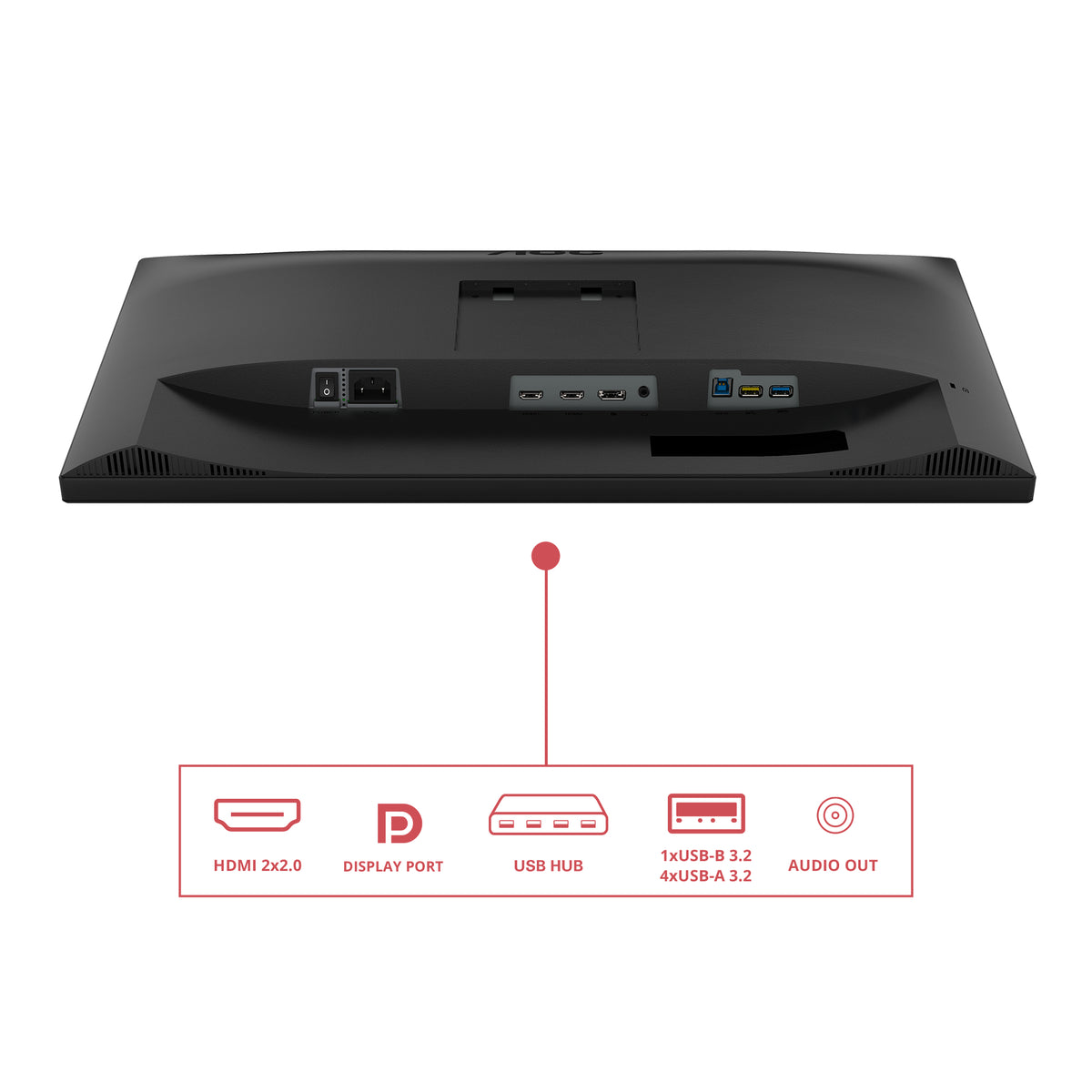 AOC E3 U27E3UF Computerbildschirm 68,6 cm (27") 3840 x 2160 Pixel 4K Ultra HD LED Schwarz