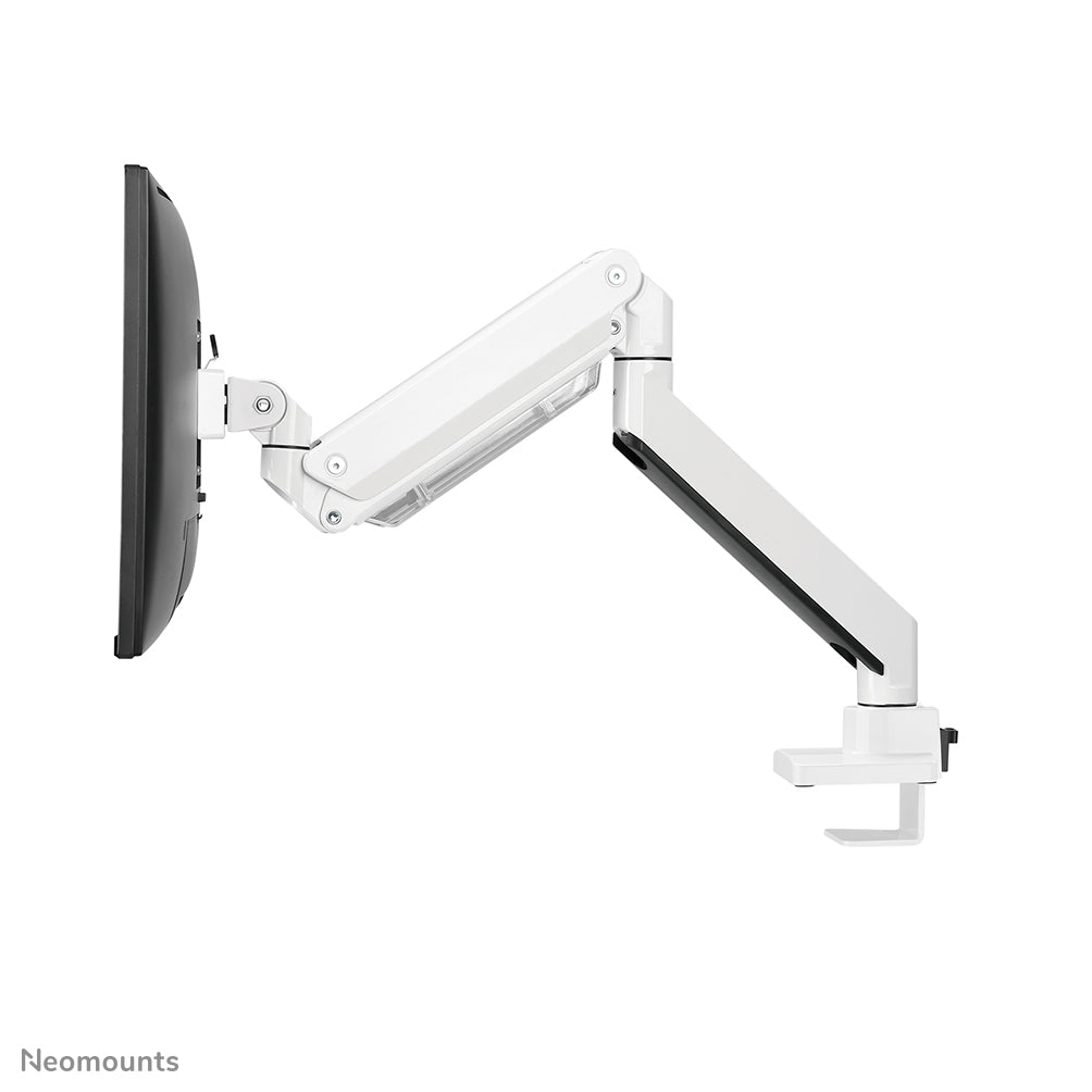 Neomounts NM-D775WHITEPLUS Monitorarm 10-49" - Gasfeder - Topfix - 180°-Stopp