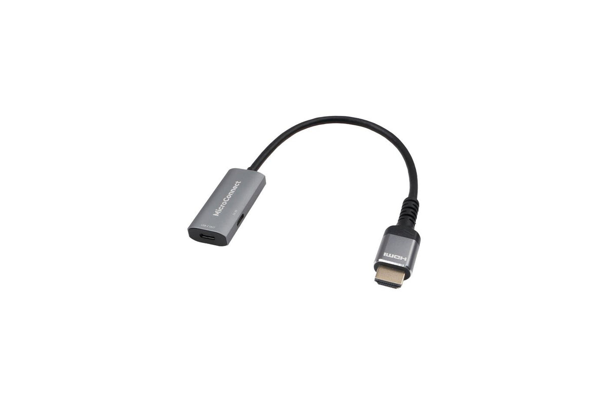 Microconnect HDMIUSB3.2 laptop-dockingstation & portreplikator Schwarz, Silber