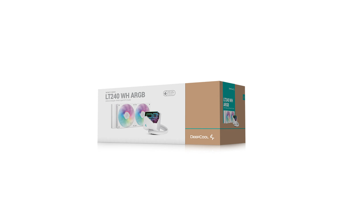 DeepCool LT240 Refroidisseur de processeur liquide tout-en-un 12 cm Blanc 1 pièce(s)