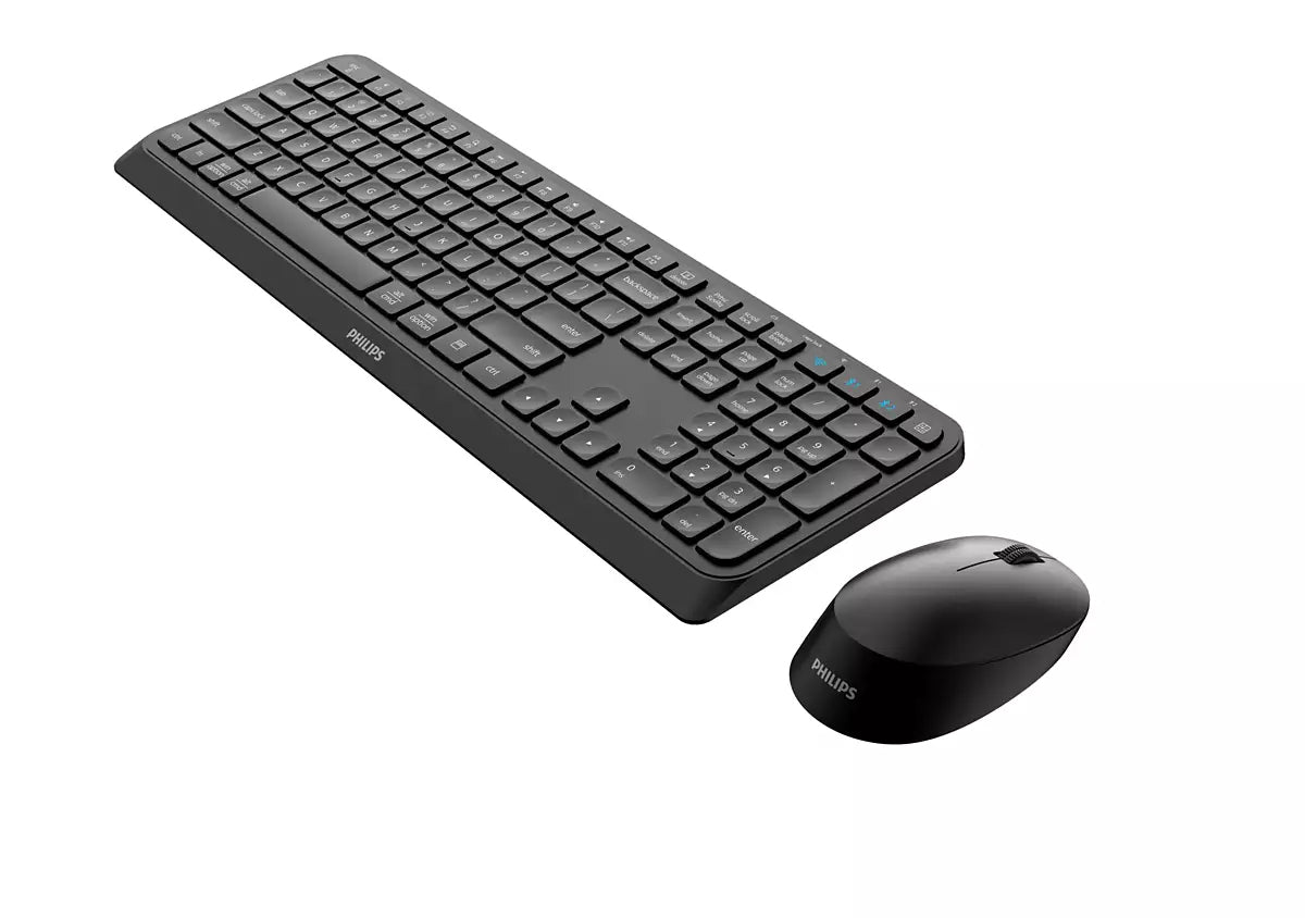 Philips 4000 series SPT6407B/31 Tastatur Maus enthalten Universal RF Wireless + Bluetooth QWERTY Englisch Schwarz