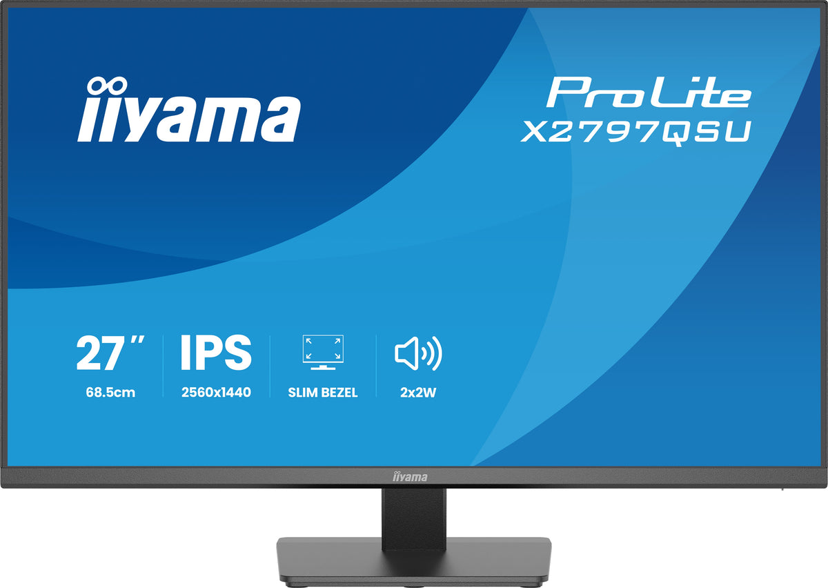 iiyama ProLite X2797QSU-B1 Computerbildschirm 68,6 cm (27") 2560 x 1440 Pixel Quad HD LED Schwarz