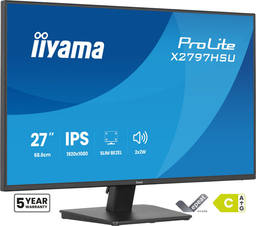 iiyama ProLite X2797HSU-B1 Computerbildschirm 68,6 cm (27") 1920 x 1080 Pixel Full HD LED Schwarz