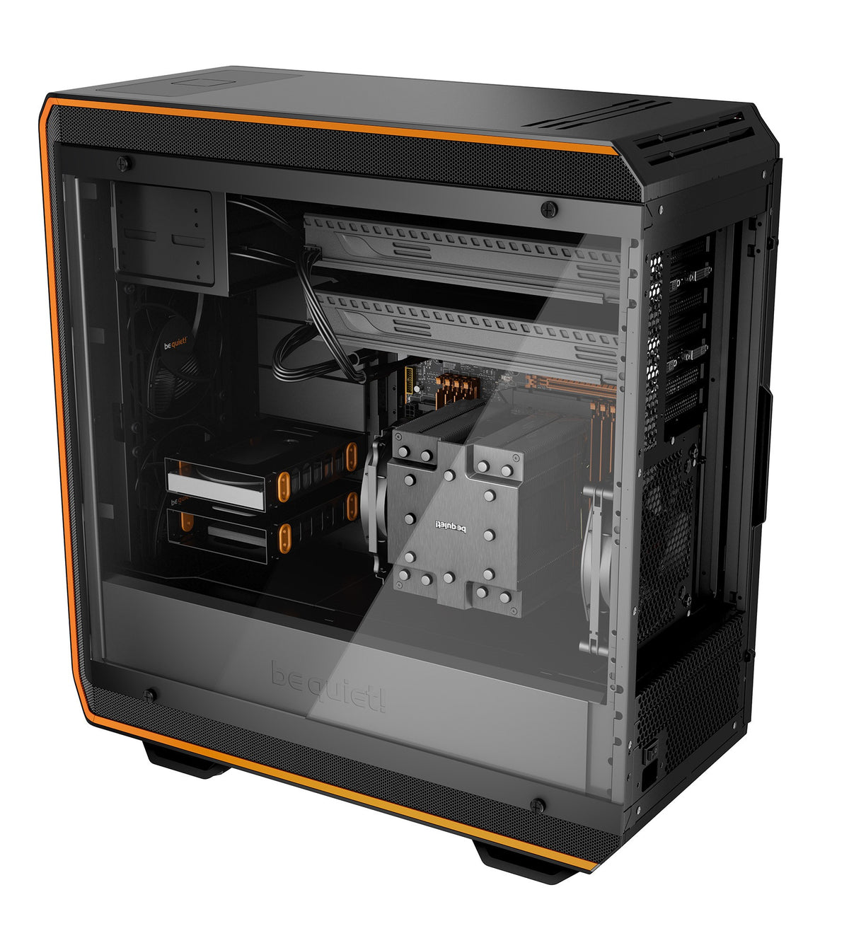be quiet! Dark Base Pro 900 rev. 2 Full Tower Schwarz, Orange