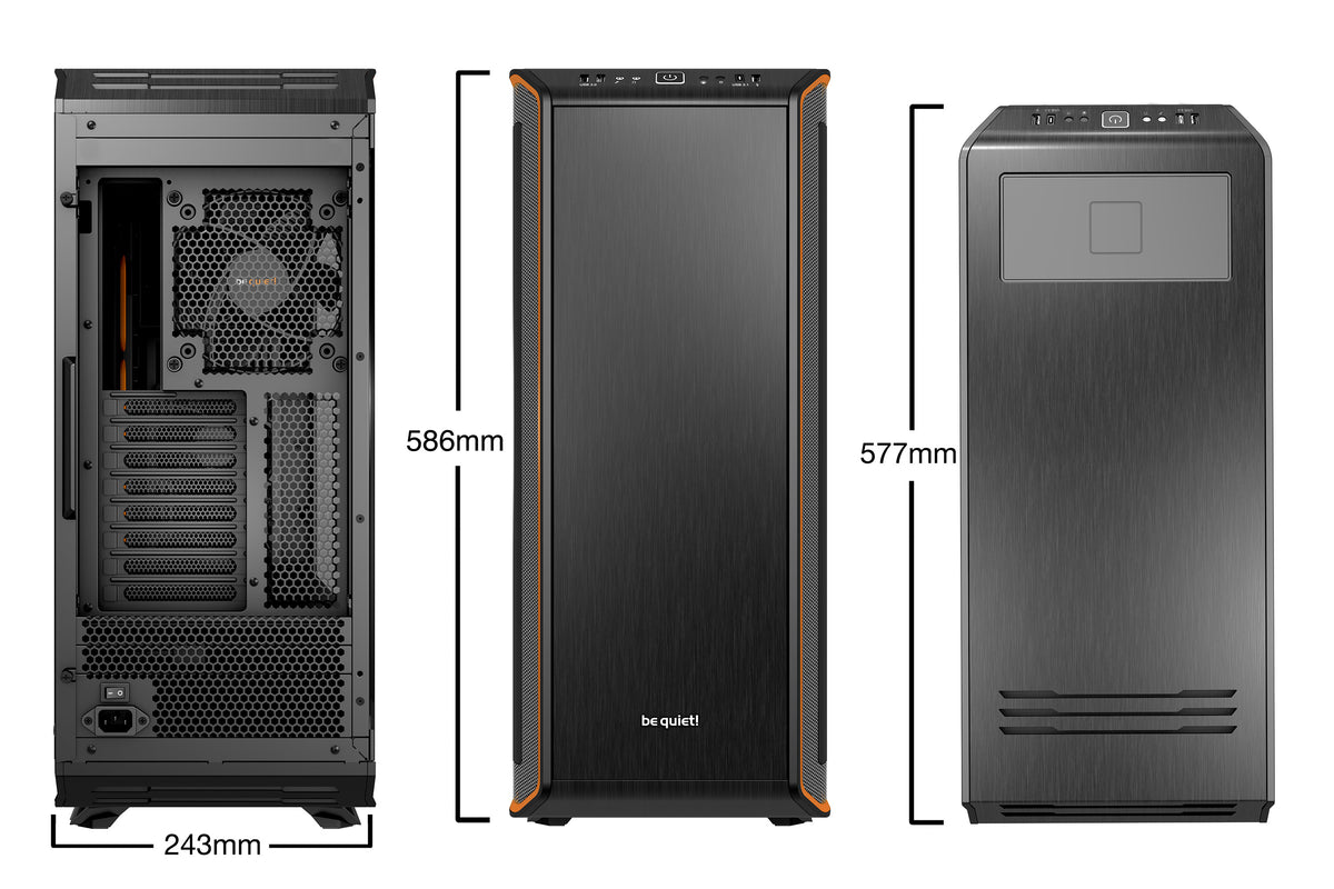 be quiet! Dark Base Pro 900 rev. 2 Full Tower Schwarz, Orange