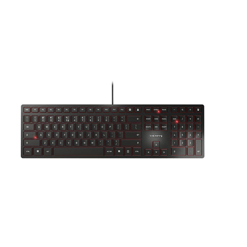 CHERRY KC 6000 Slim Tastatur Universal USB US Englisch Schwarz