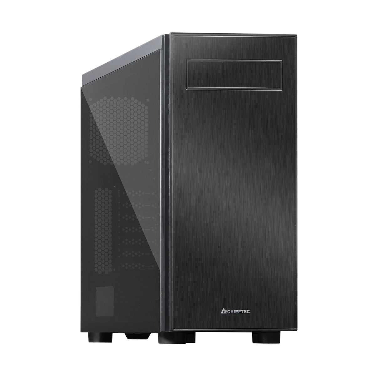 Chieftec AL-02B-TG-OP Computer-Gehäuse Tower Schwarz